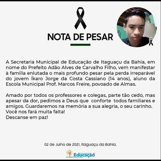 ⚫ Nota de Pesar ⚫ Descanse em paz! 😢