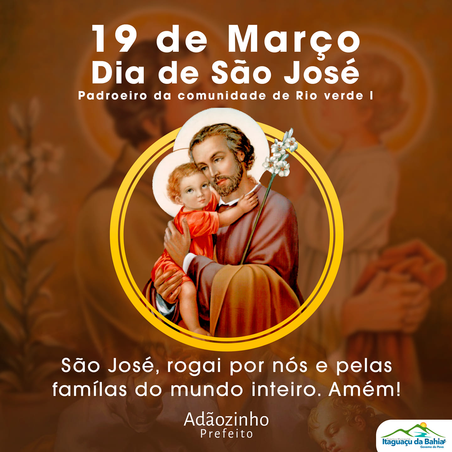 19 de Março Dia de São José - Padroeiro da Comunidade de Rio Verde 1