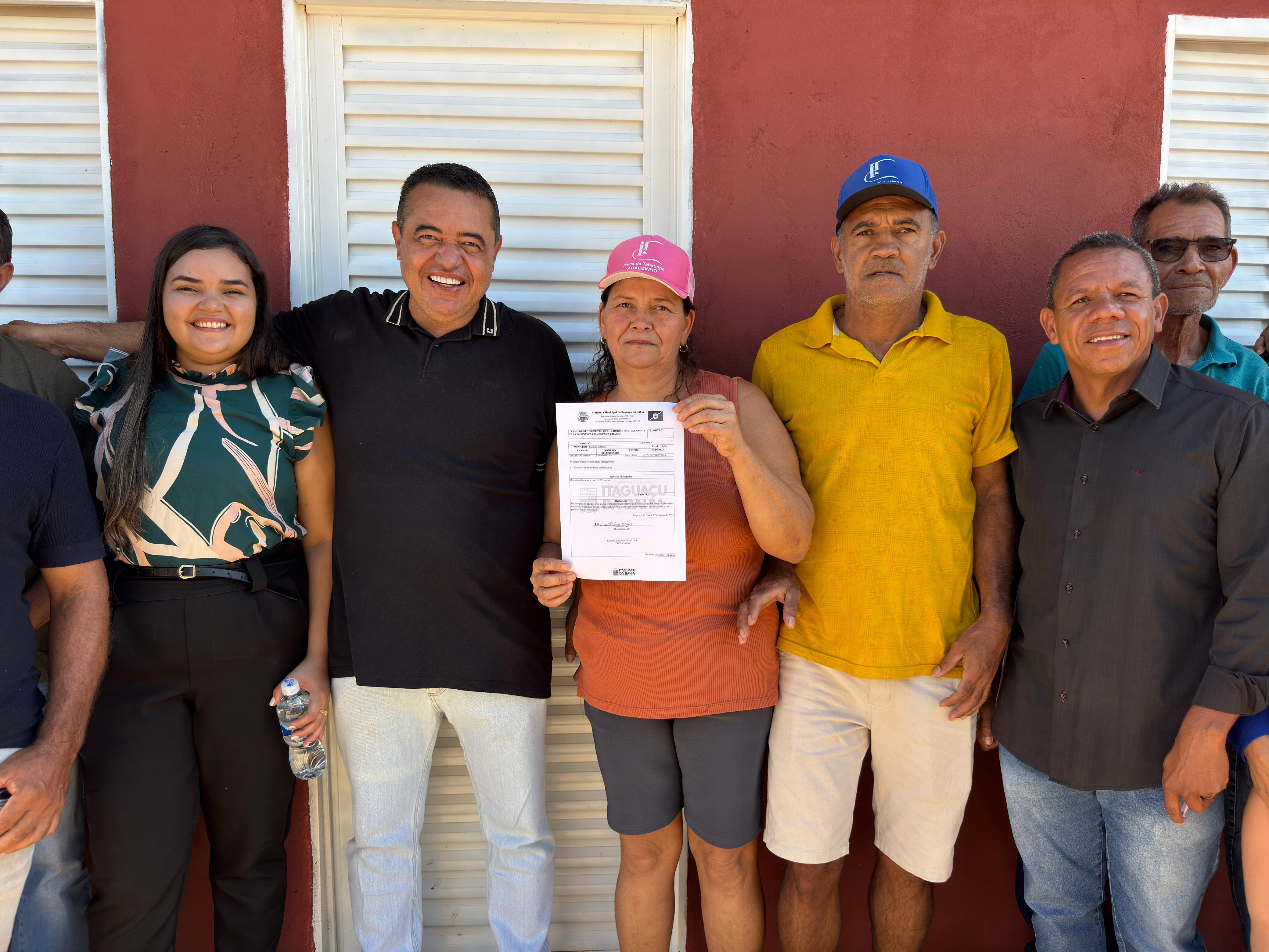 Moradores de Tabatinga e Grota recebem novas moradias em ação contra a Doença de Chagas.