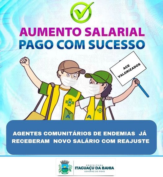 AUMENTO SALARIAL PAGO COM SUCESSO!!