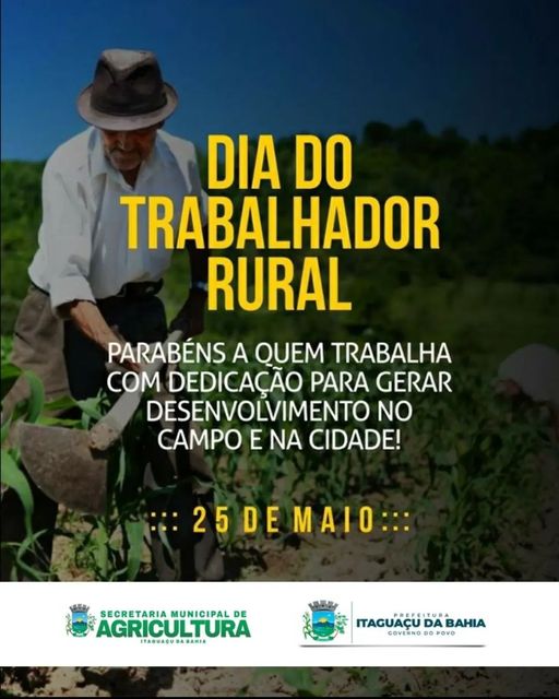 25 de Maio - Dia do Trabalhador Rural