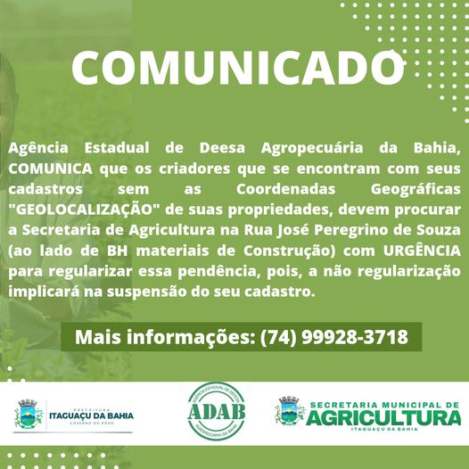 COMUNICADO, SECRETARIA DE AGRICULTUR