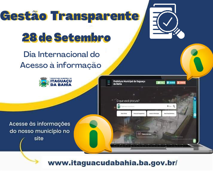 Terça-feira, 28 de Setembro é o Dia Internacional do Acesso Universal à Informação!