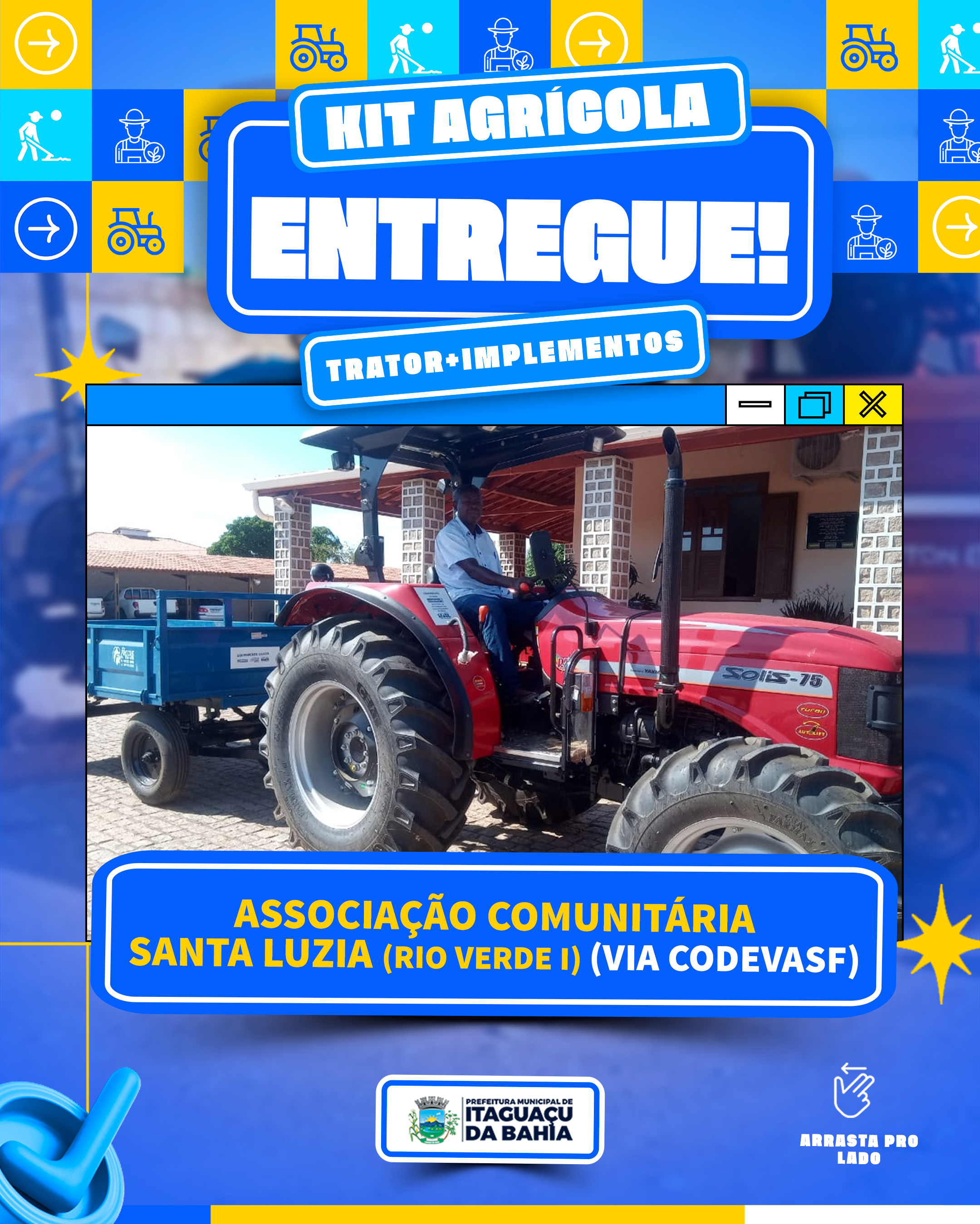 Entrega de Kits Agrícolas em Rio Verde I e Maravilha!